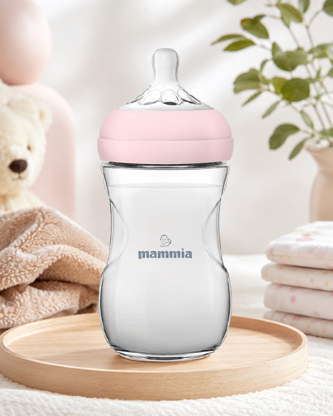 Biberon Mammia Natural Feeling Anti-Colique 240 ml – Dès 3 Mois