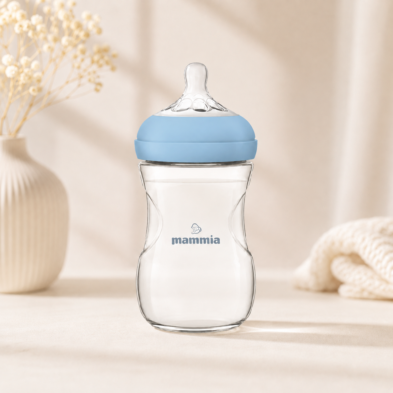 Biberon Mammia Natural Feeling Anti-Colique 240 ml – Dès 3 Mois