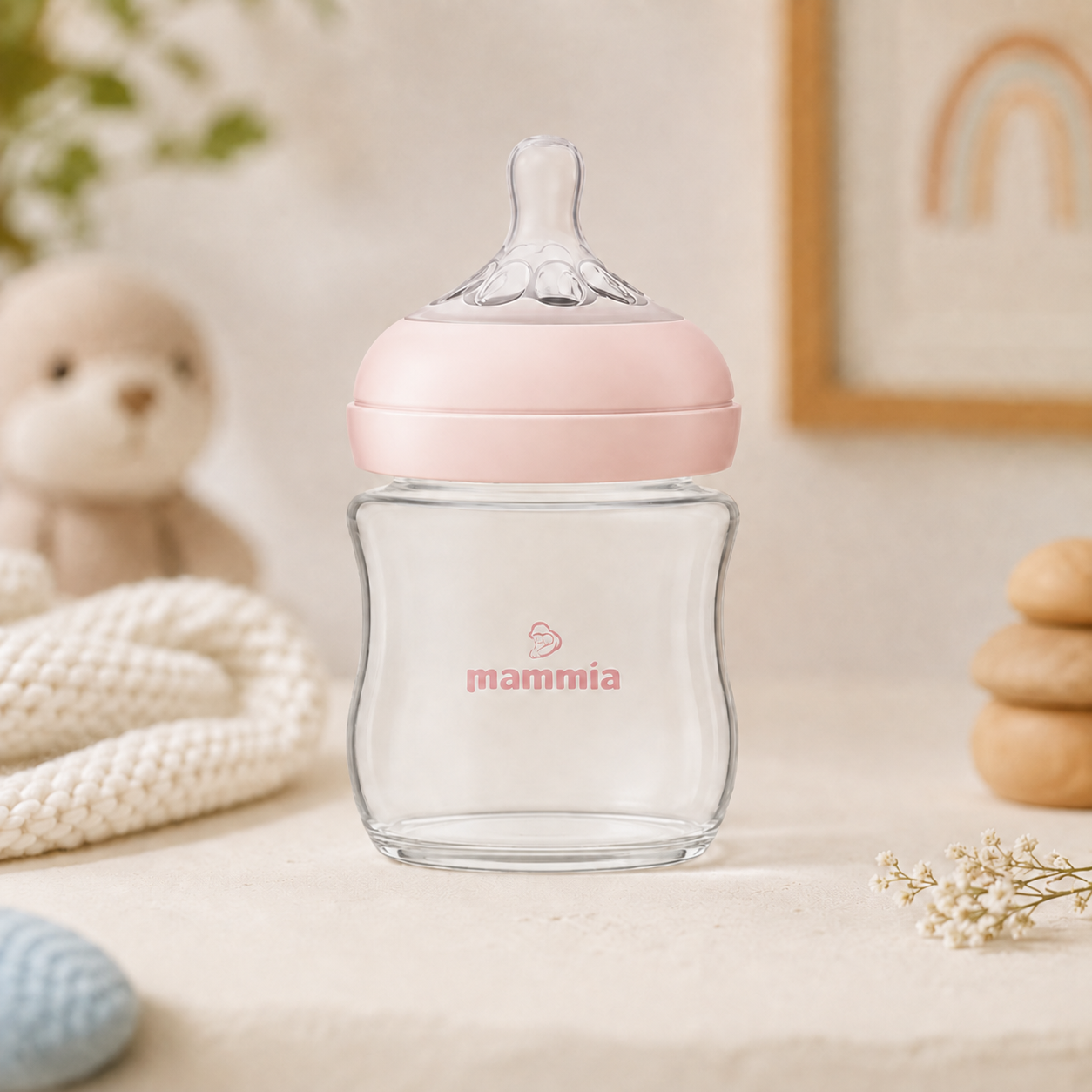 Biberon Mammia Natural Feeling Anti-Colique 120 ml – Dès la Naissance