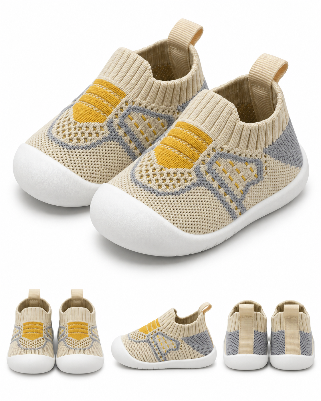 Chaussures Bébé Souples en Maille – Faciles à Enfiler
