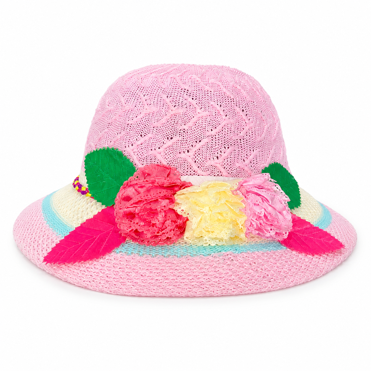 Chapeau d’été léger et fleuri pour enfant