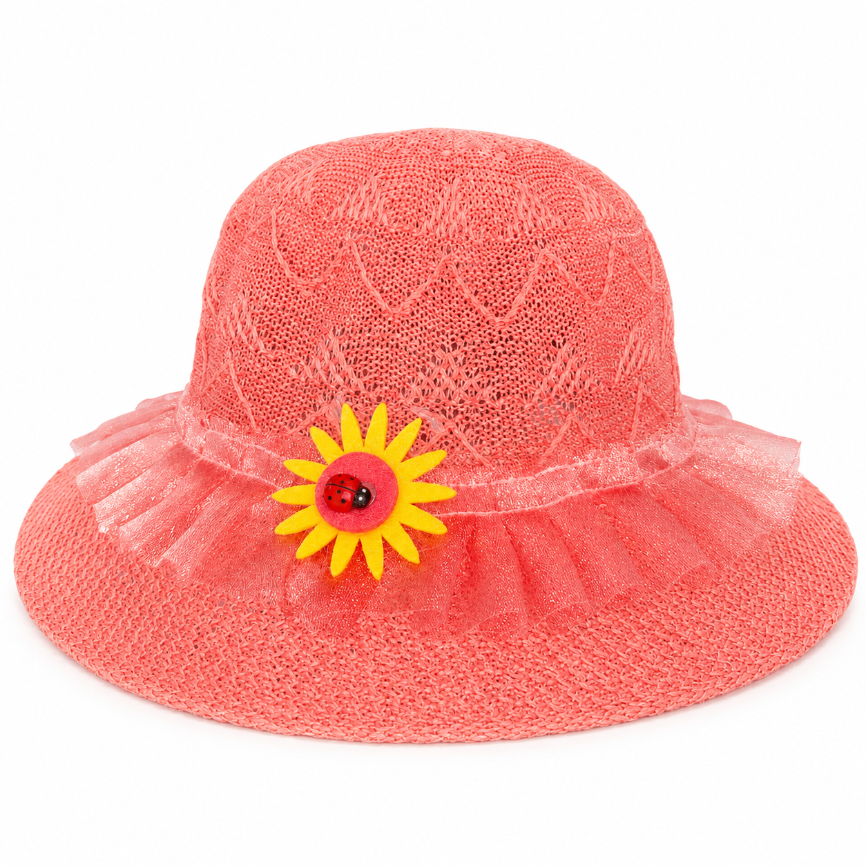 Chapeau d’été léger et fleuri pour enfant