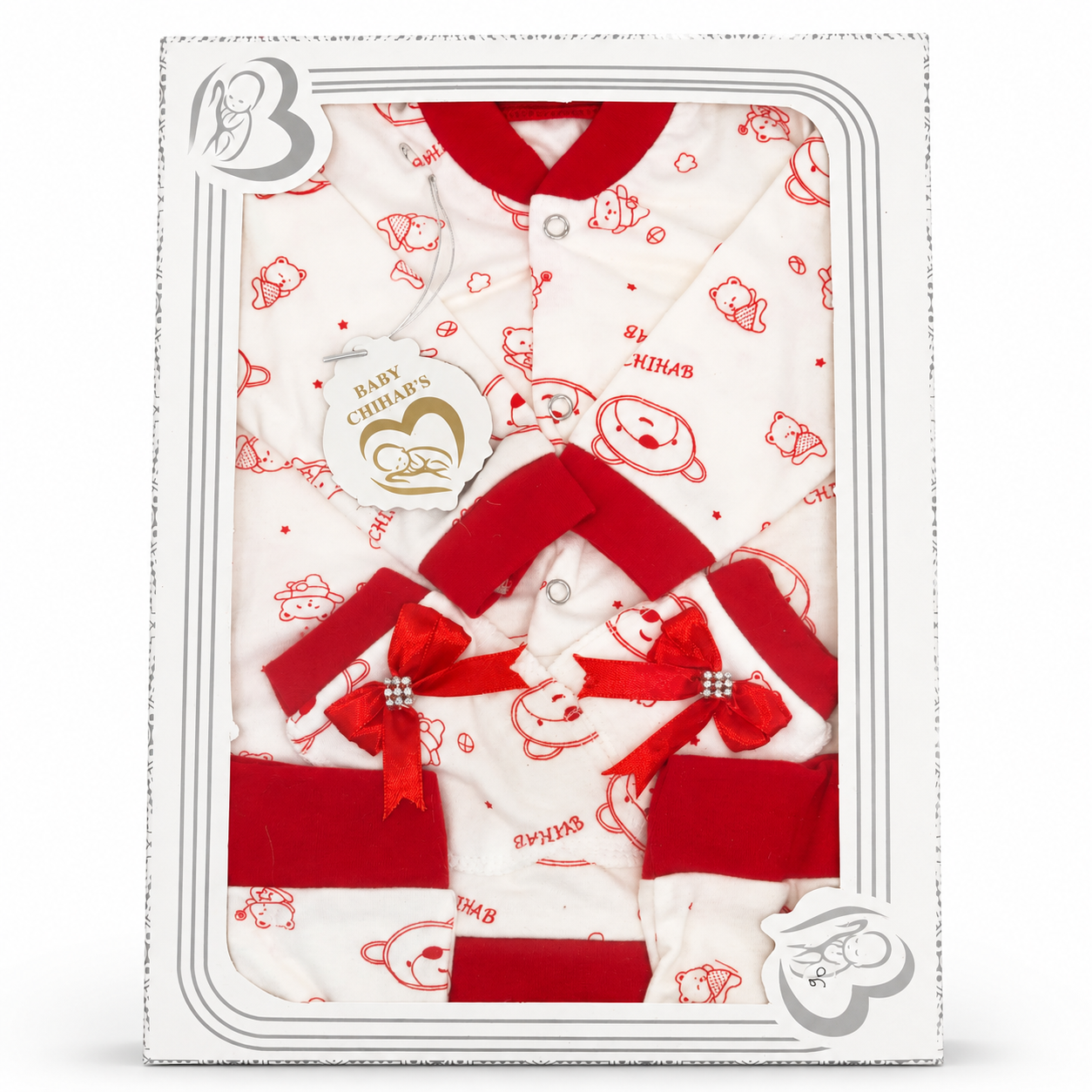 Coffret naissance avec tenue et accessoires pour bébé