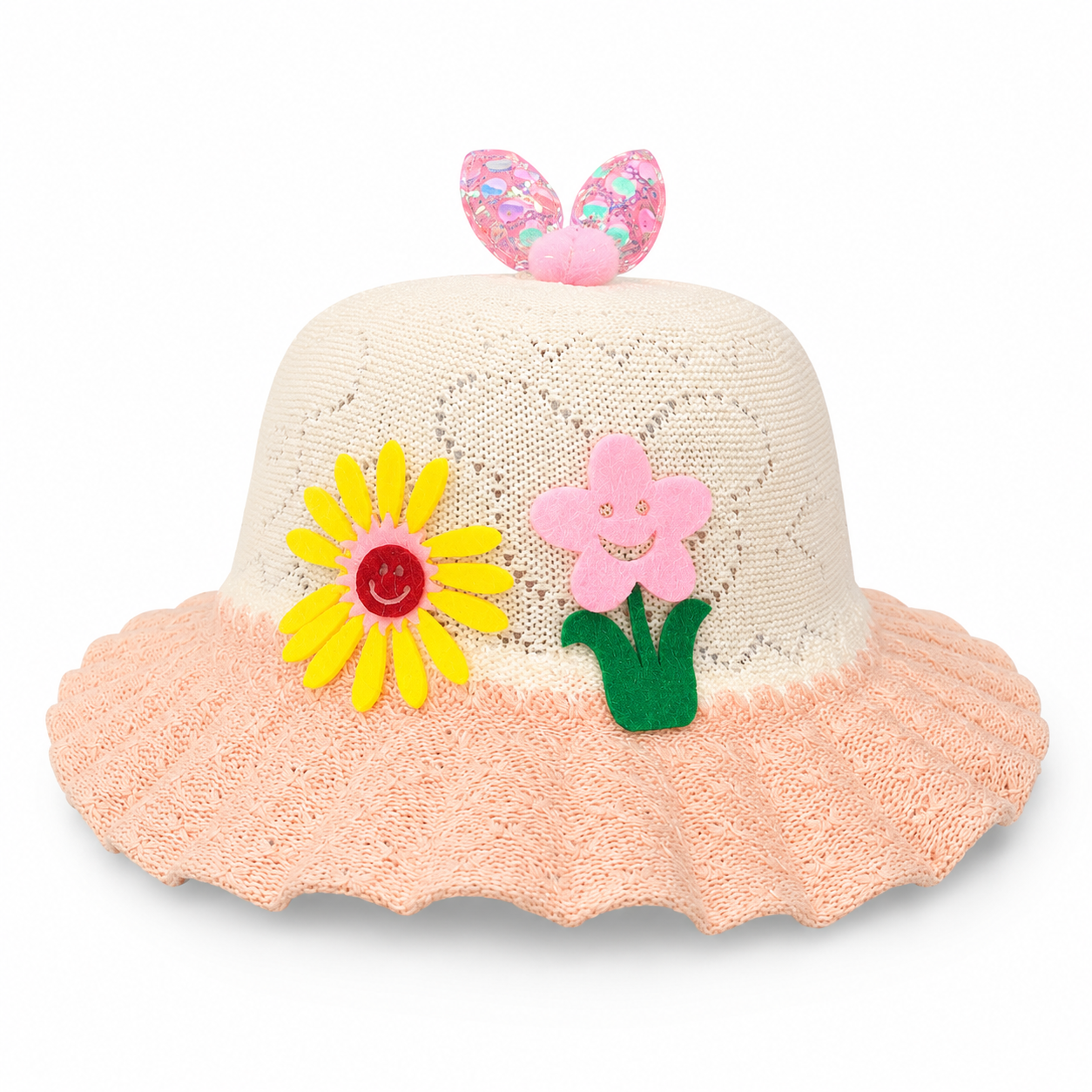 Chapeau d’été léger et fleuri pour enfant