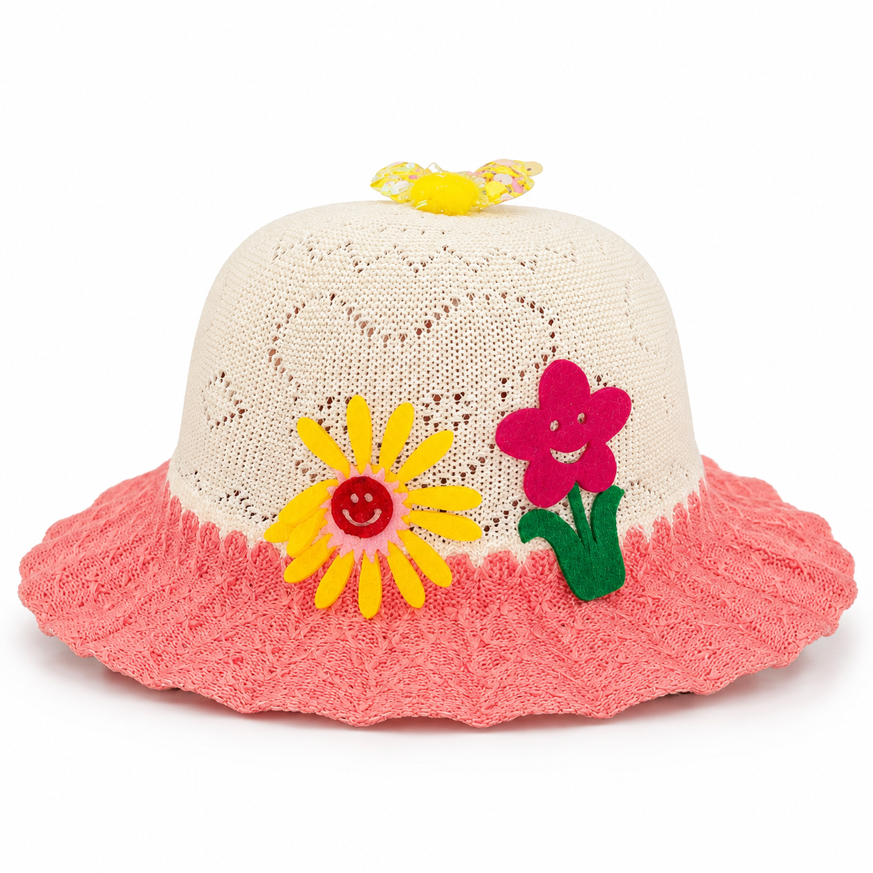 Chapeau d’été léger et fleuri pour enfant