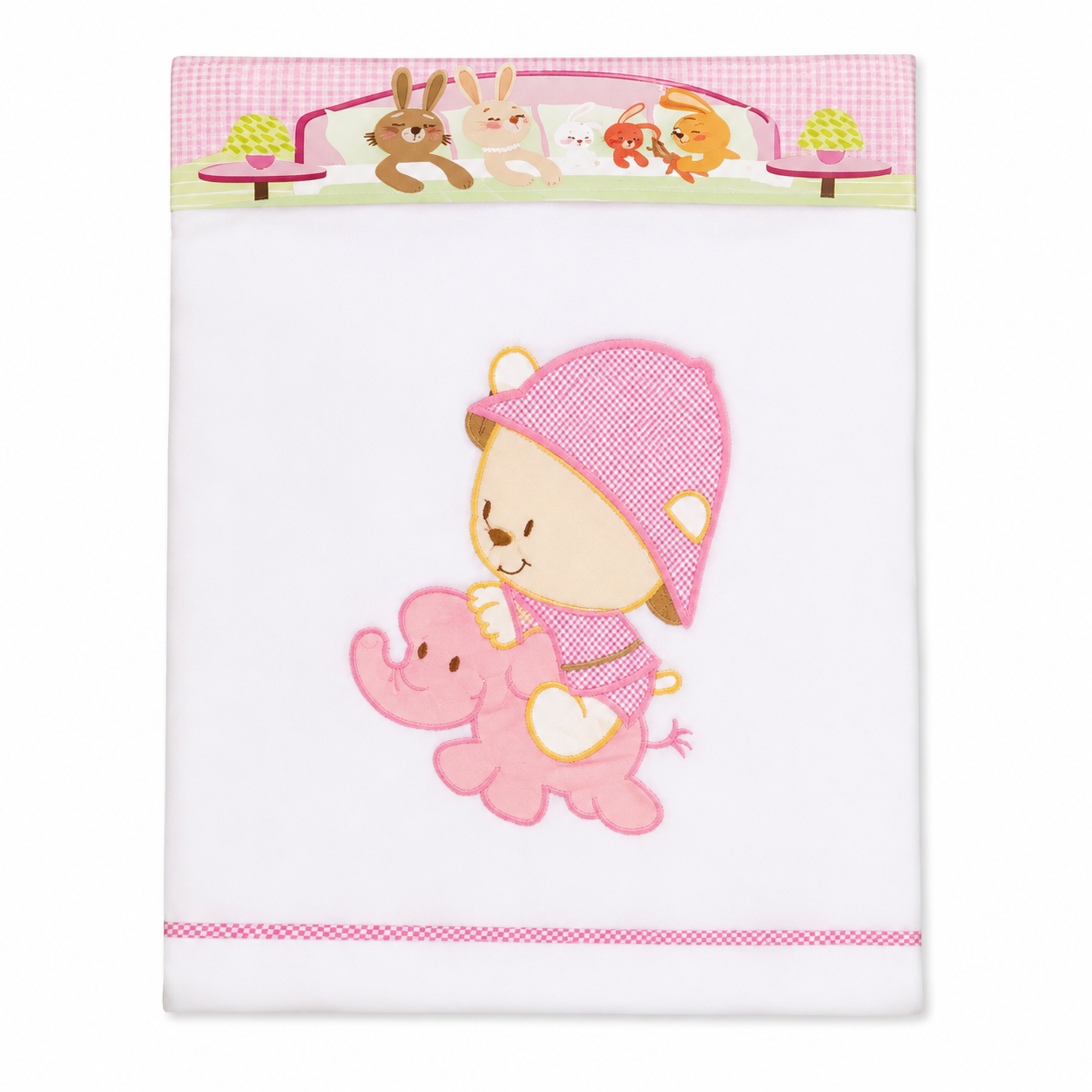 Couverture légère pour bébé brodée – Douce et respirante