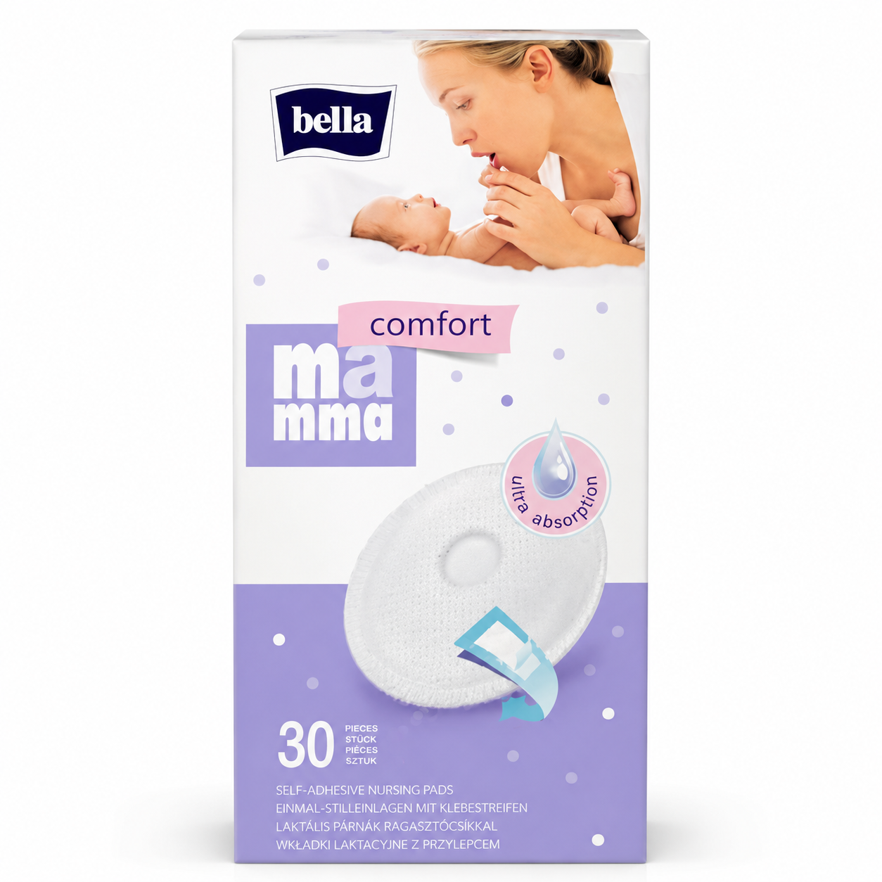 Coussinets d’Allaitement Adhésifs Bella Mamma – 30 Pièces