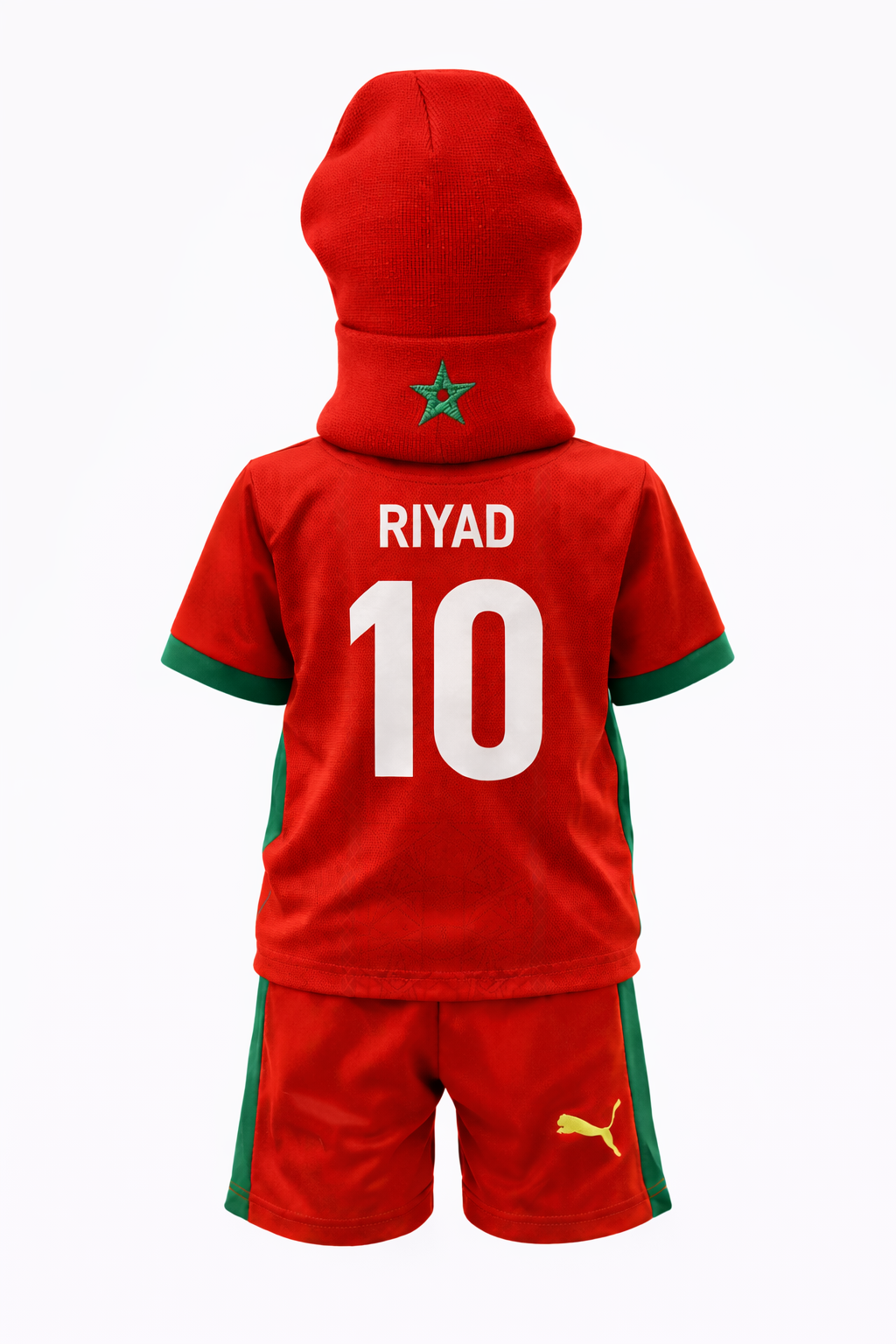 Ensemble Maroc Bébé - Maillot et Short + Bonnet Maroc