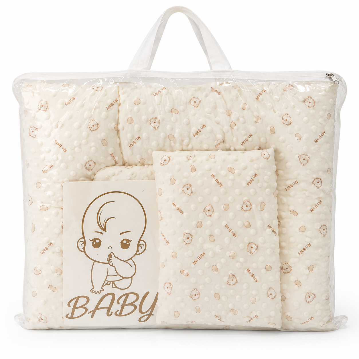 Ensemble de literie doux pour bébé avec coussin