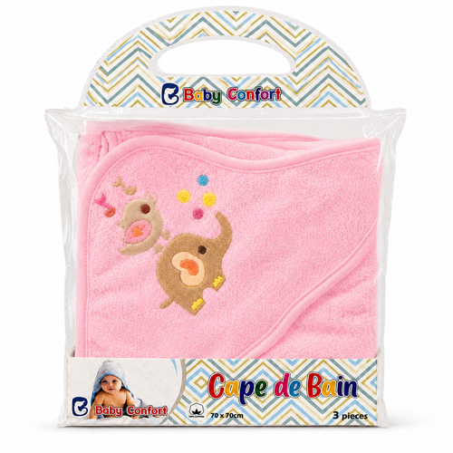 Cape de Bain Bébé 3 Pièces – Douce et Absorbante
