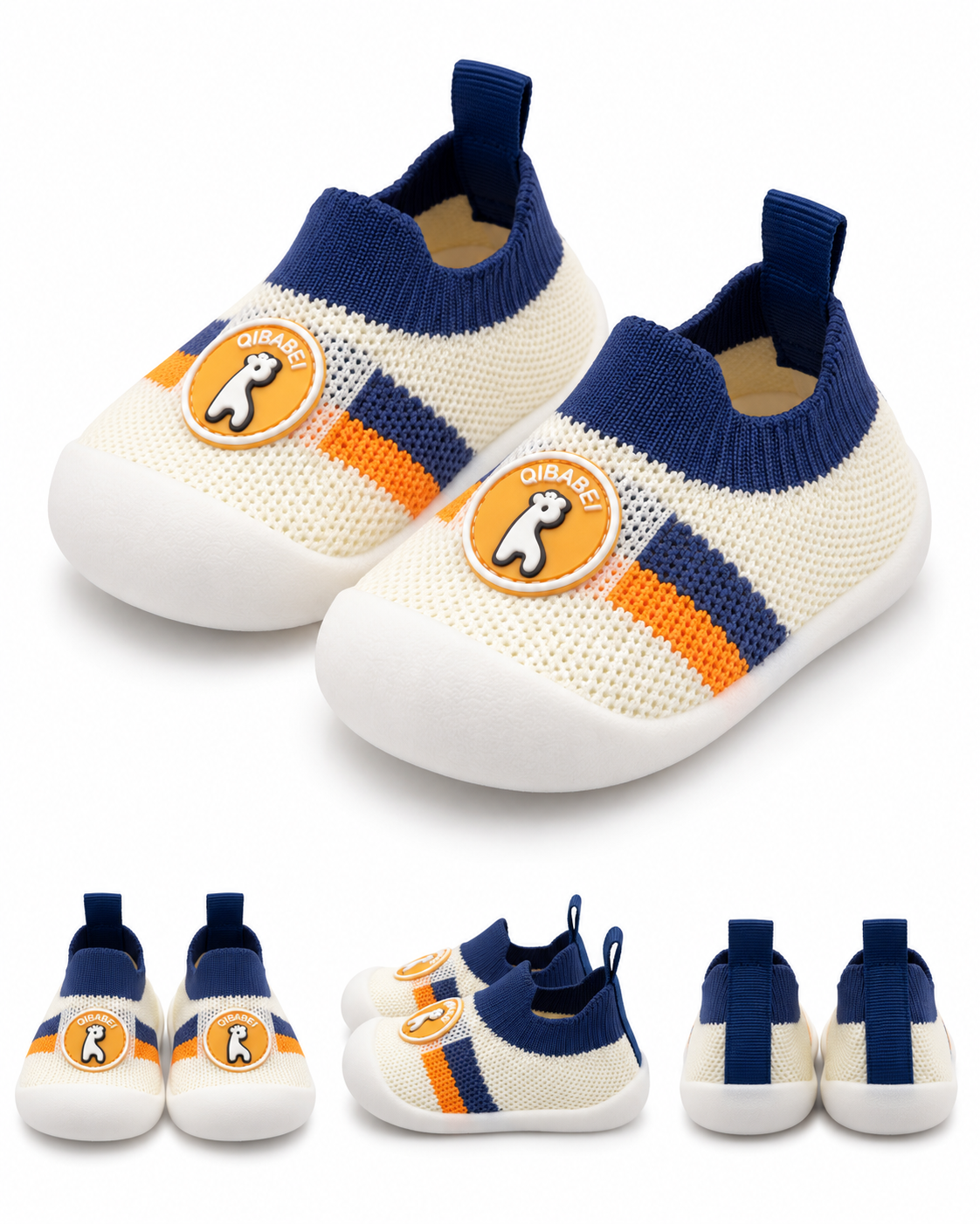 Chaussures Bébé Souples en Maille – Faciles à Enfiler