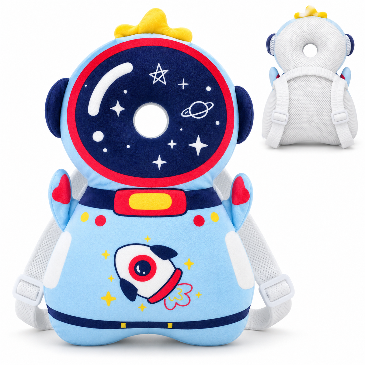 Coussin Anti-Chute Bébé – Protection Tête & Dos avec Bretelles Réglables