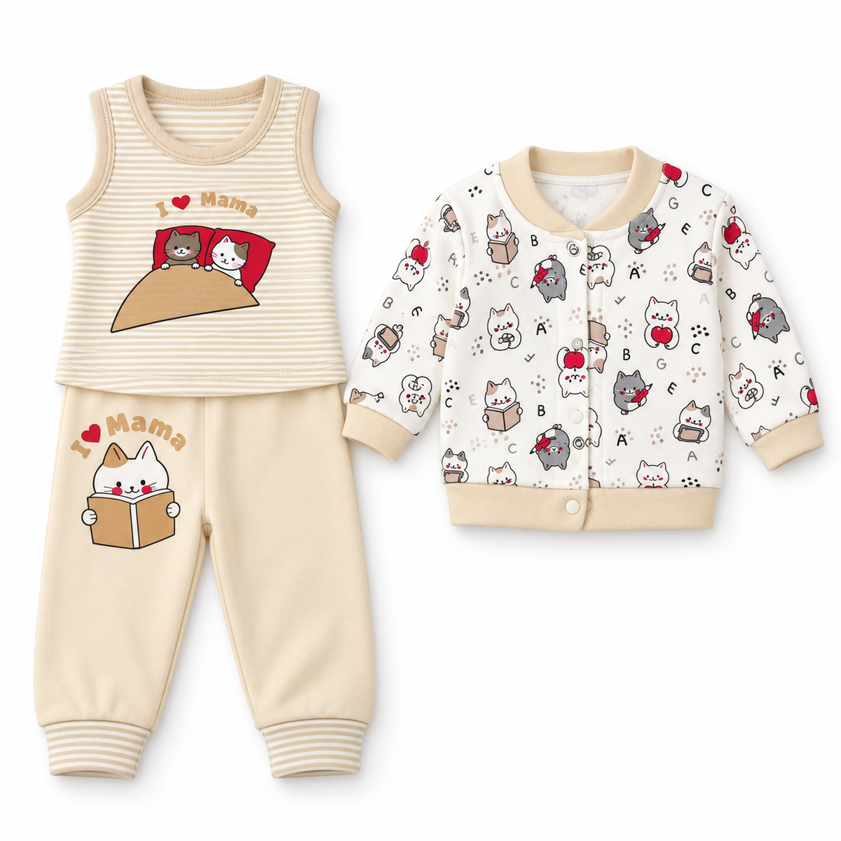 Ensemble Bébé Doux & Confortable – 3 à 6 Mois