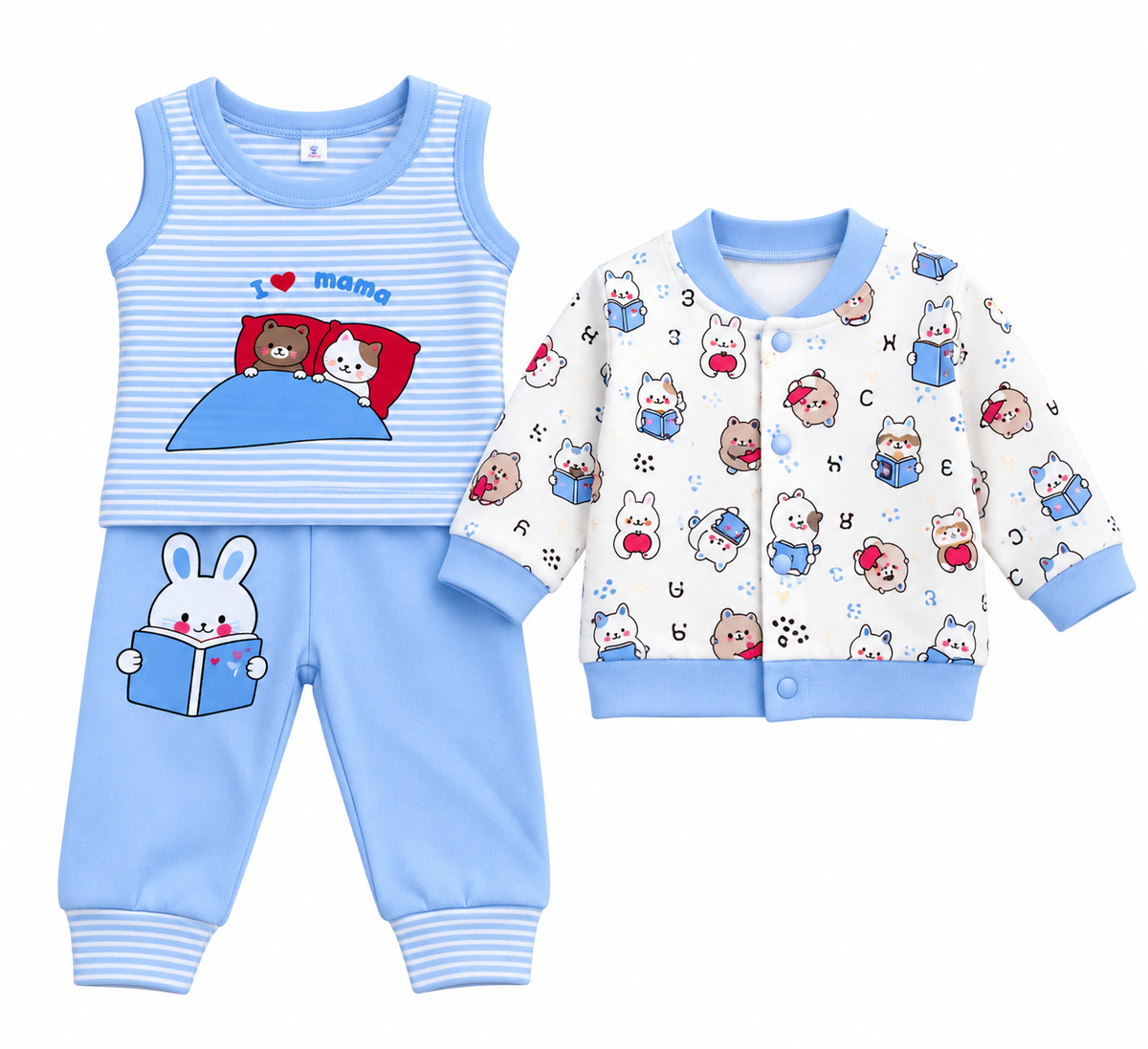 Ensemble Bébé Doux & Confortable – 3 à 6 Mois