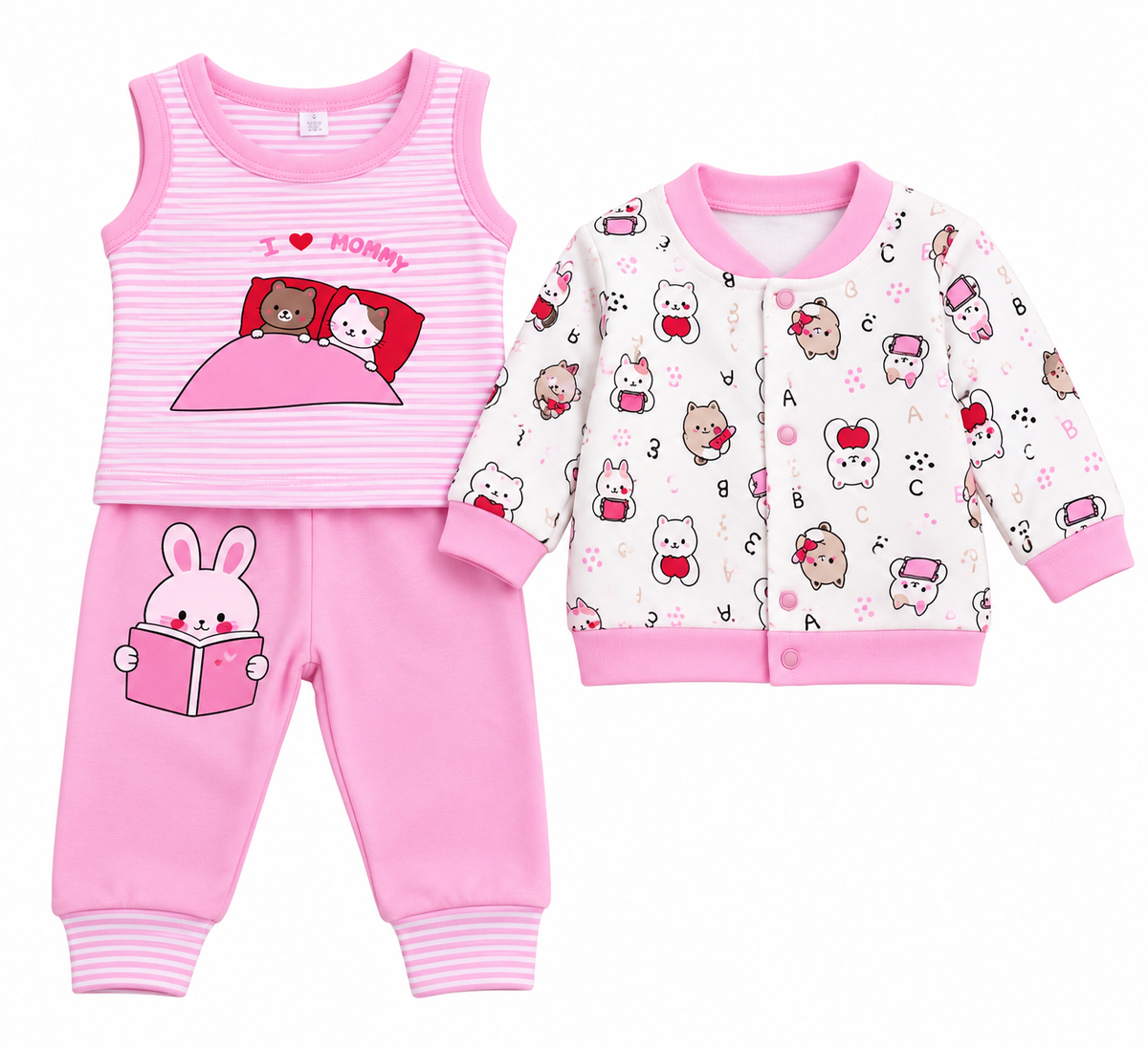 Ensemble Bébé Doux & Confortable – 3 à 6 Mois