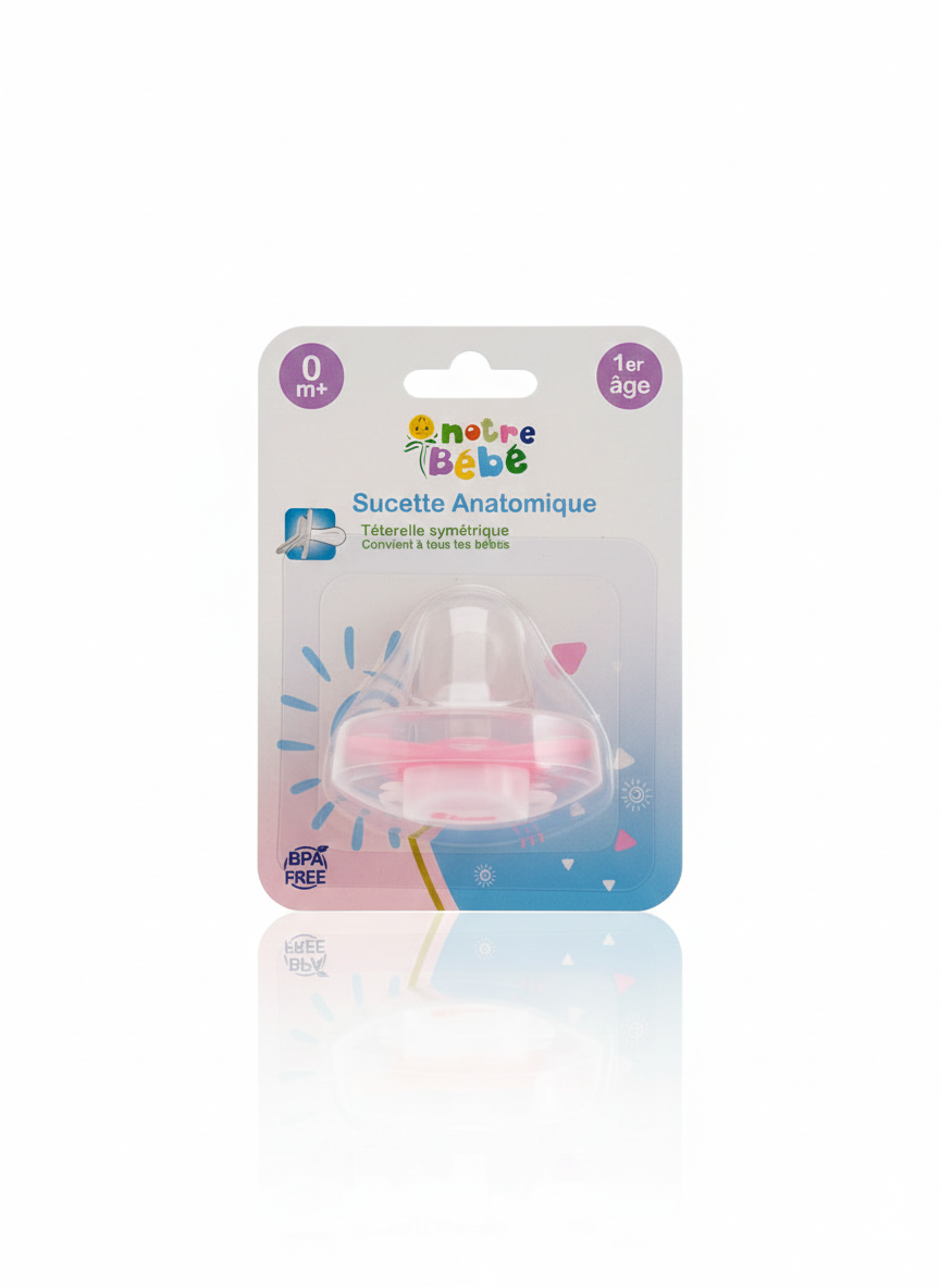 Sucette Anatomique Notre Bébé - Tétine Symétrique 0 mois+