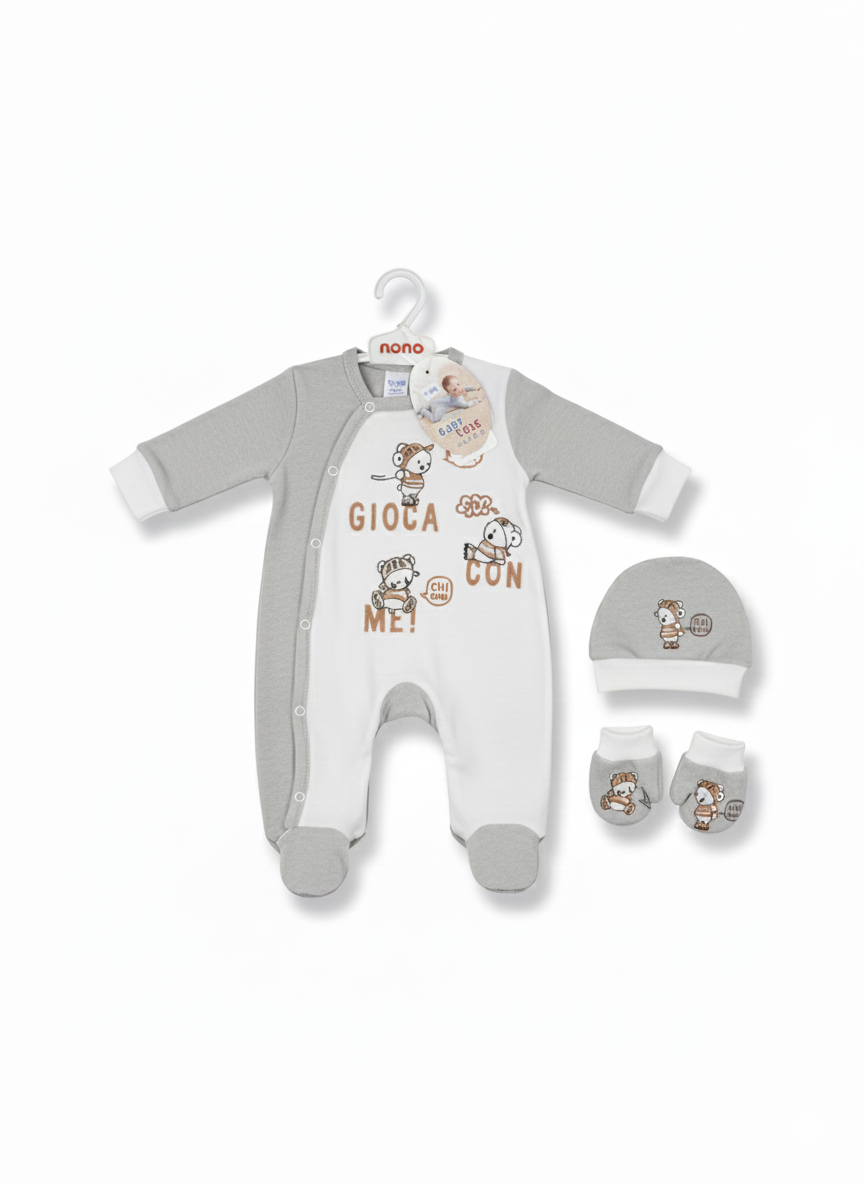 Ensemble Naissance 3 Pièces "Gioca Con Me"