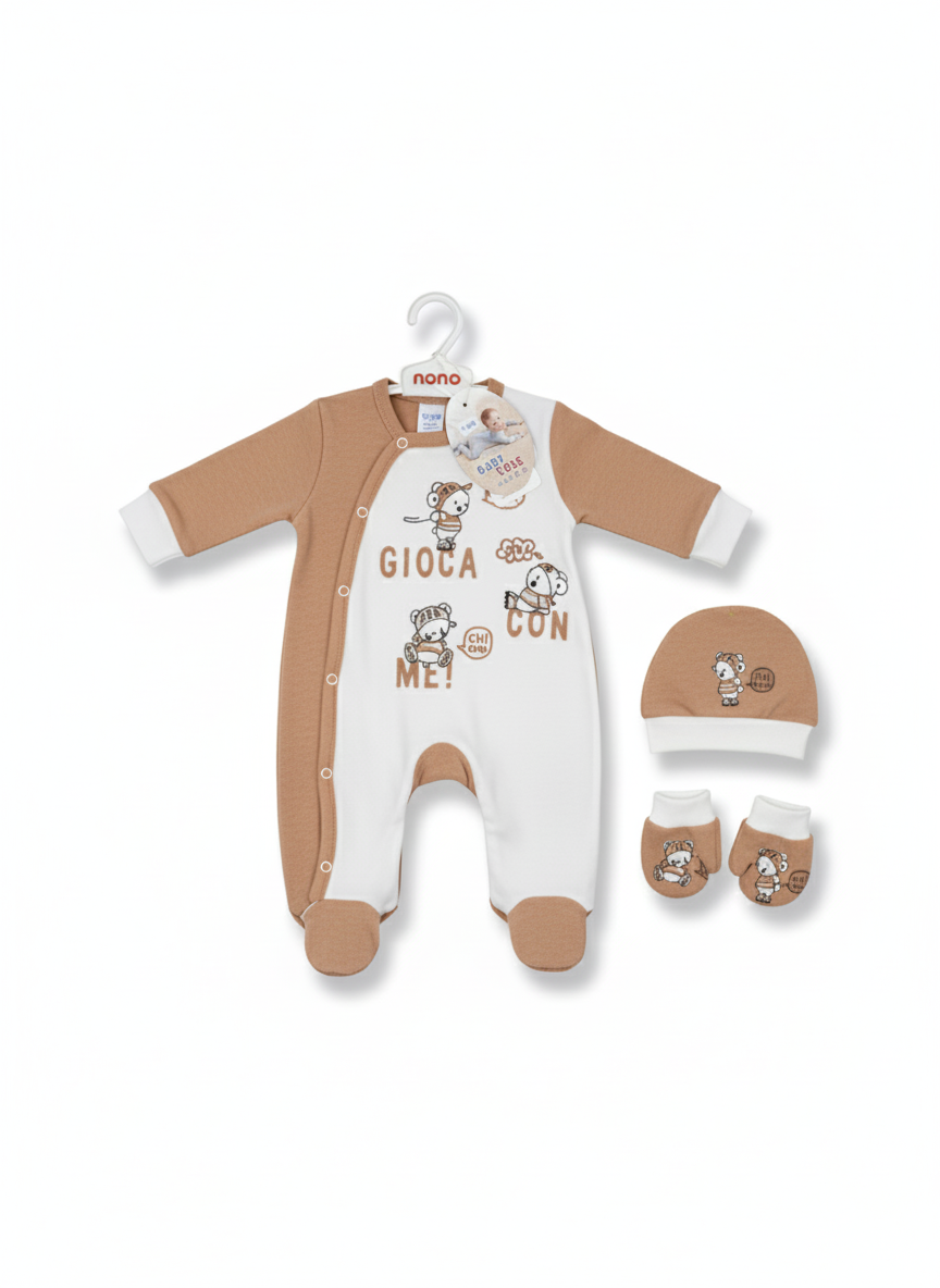 Ensemble Naissance 3 Pièces "Gioca Con Me"