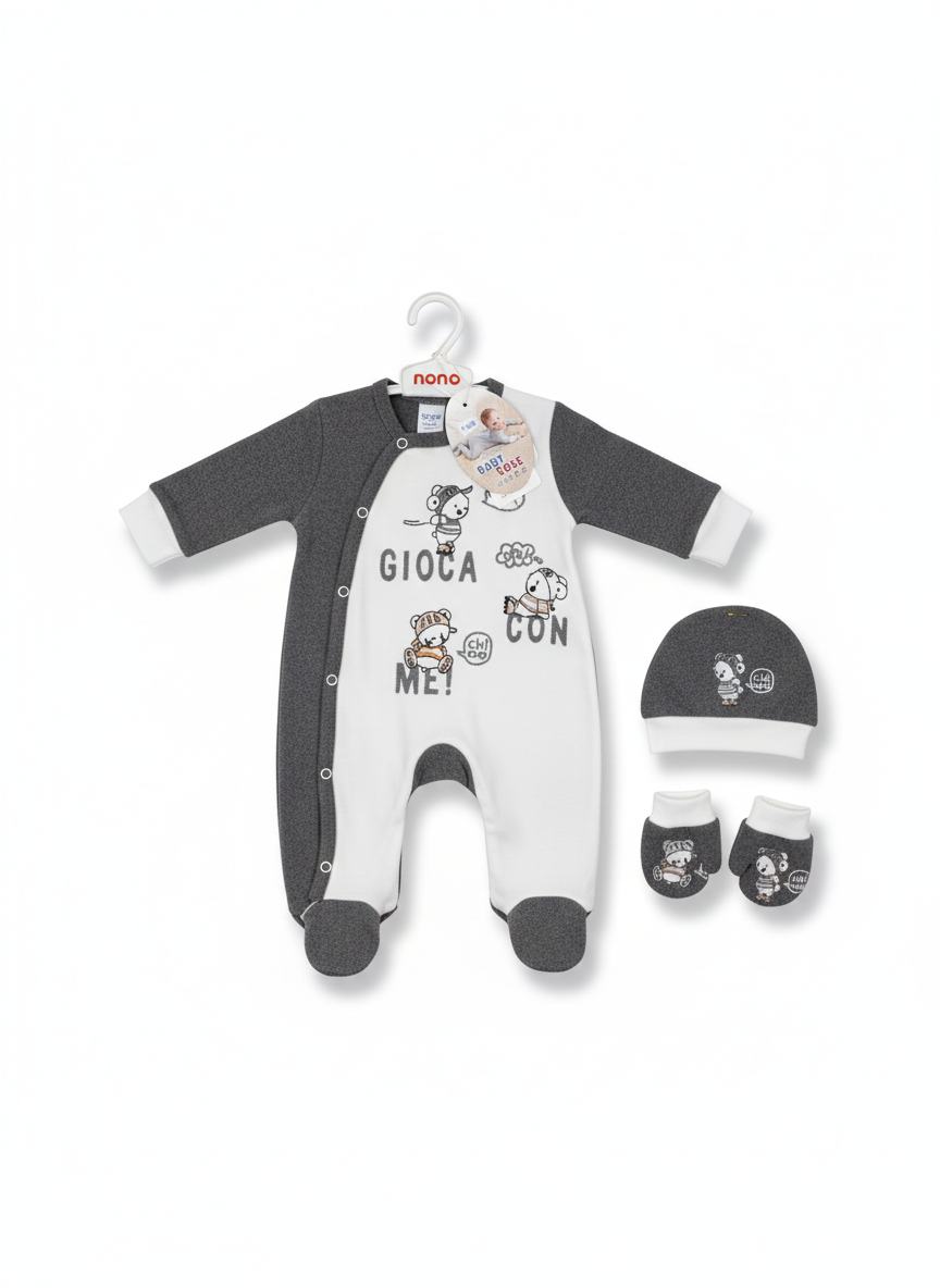 Ensemble Naissance 3 Pièces "Gioca Con Me"