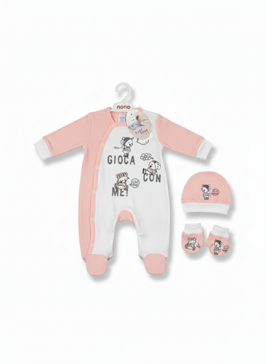 Ensemble Naissance 3 Pièces "Gioca Con Me"