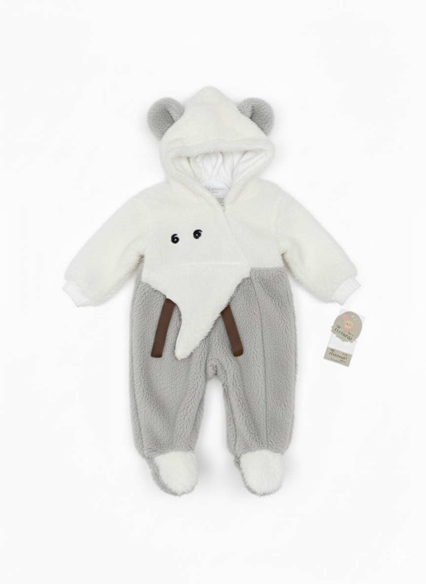 Combinaison éléphant bébé ultra douce