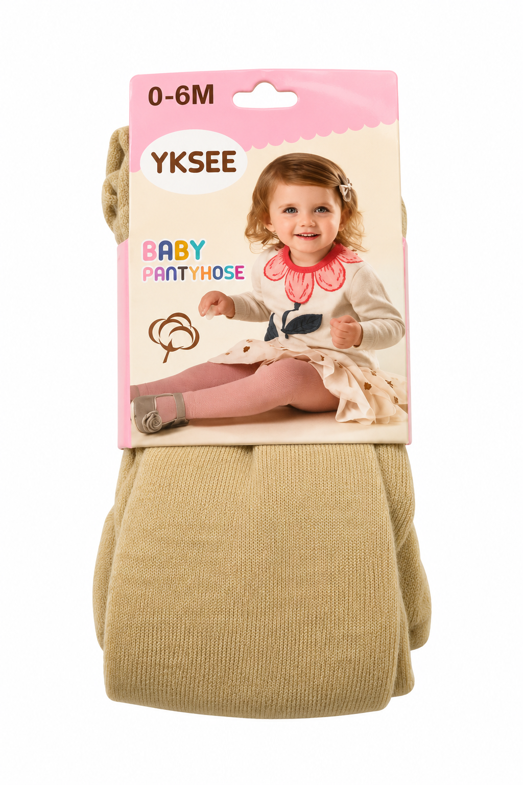 Collants bébé beige 0 à 6 mois