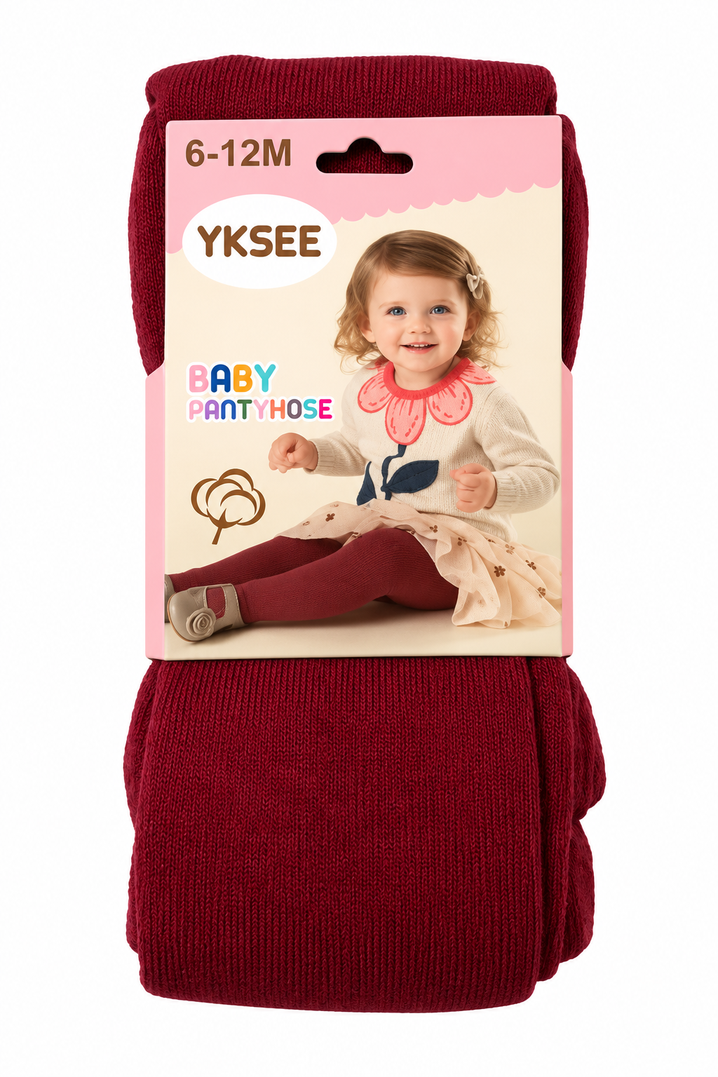 Collants bébé bordeaux 6 à 12 mois