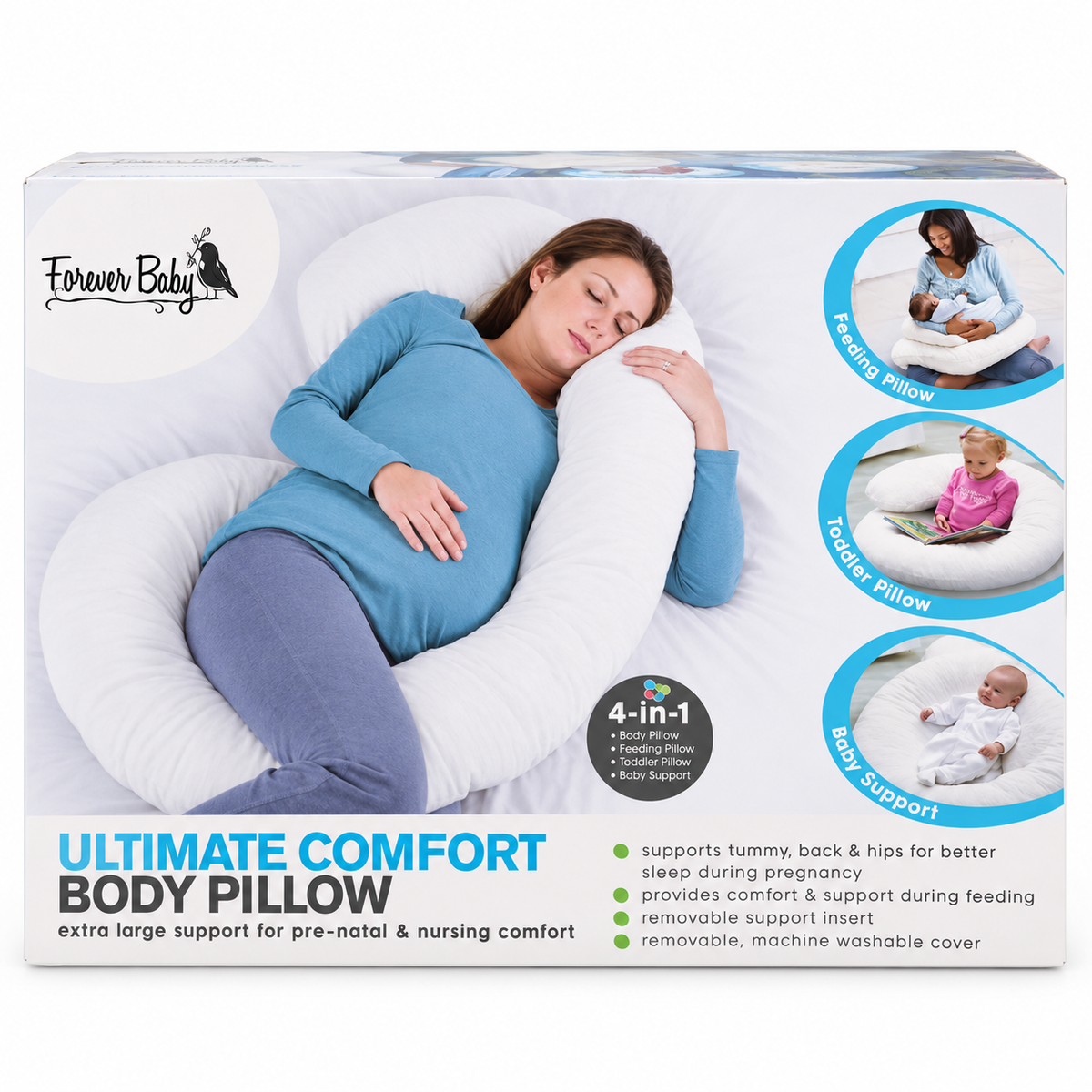 Coussin de maternité et d’allaitement Forever Baby 4-en-1