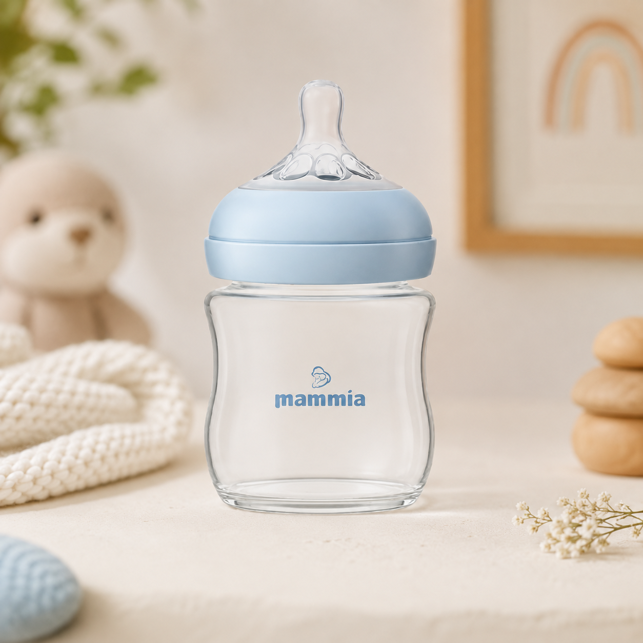 Biberon Mammia Natural Feeling Anti-Colique 120 ml – Dès la Naissance