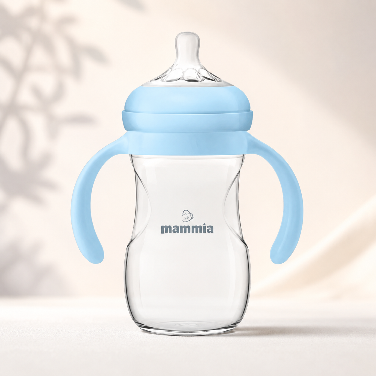 Biberon Mammia Natural Feeling 330 ml avec Poignées – Dès 6 Mois
