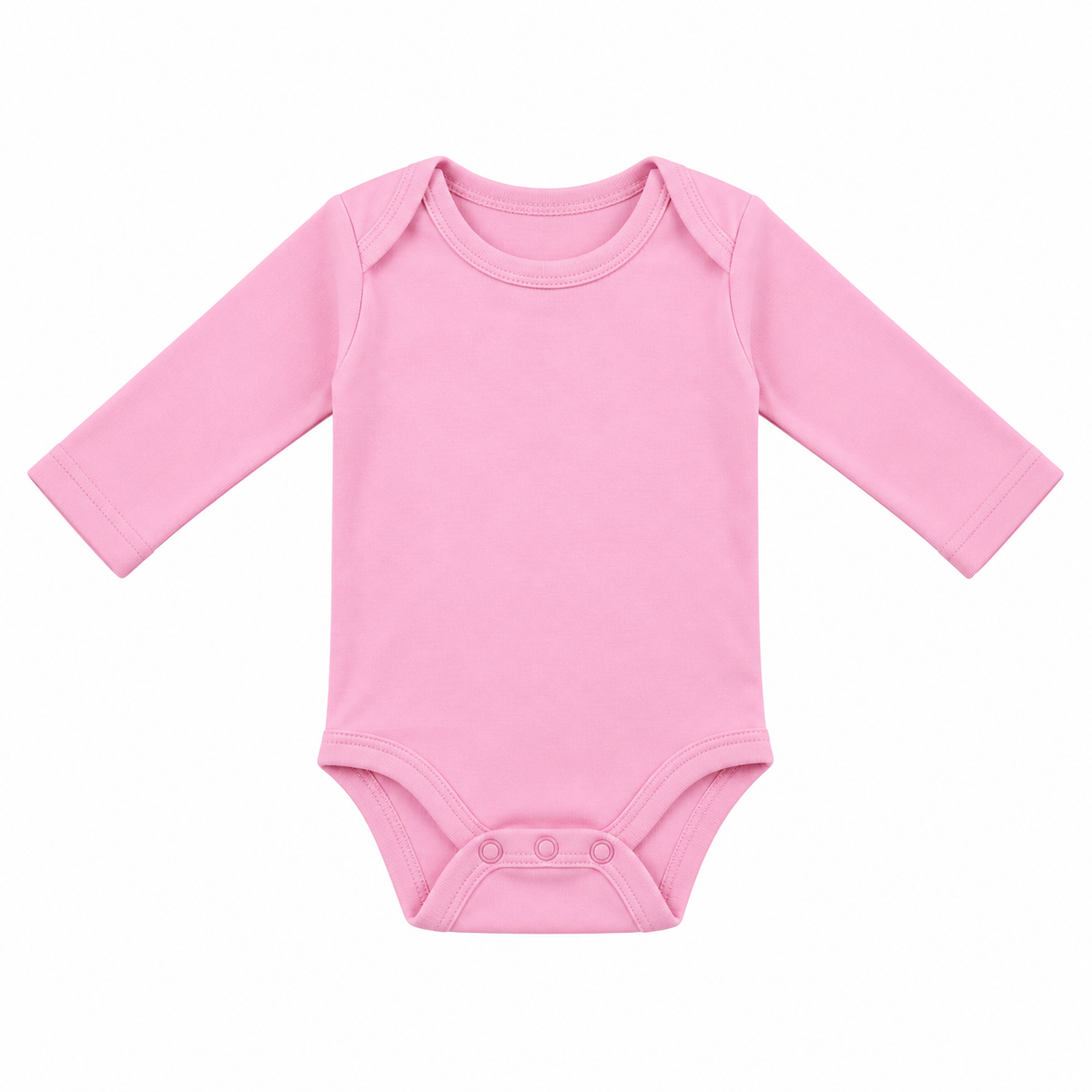 Grenouillère bébé 100 % coton rose pastel