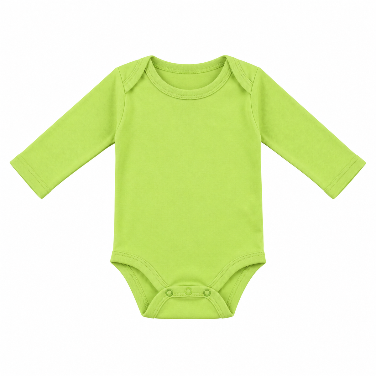 Grenouillère bébé 100 % coton vert citron