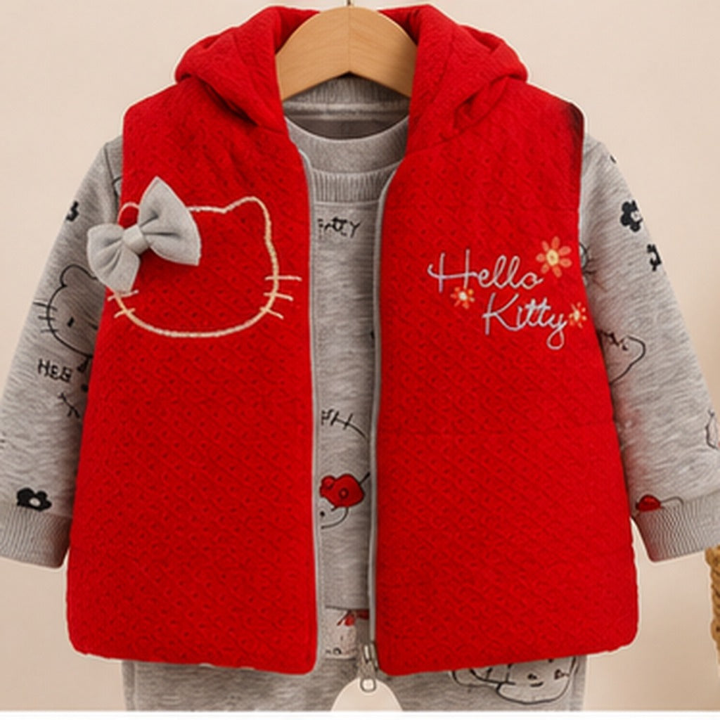 Ensemble Hello Kitty Rouge 3 Pièces