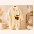 Combinaison Polaire Jaune Ourson Brodé