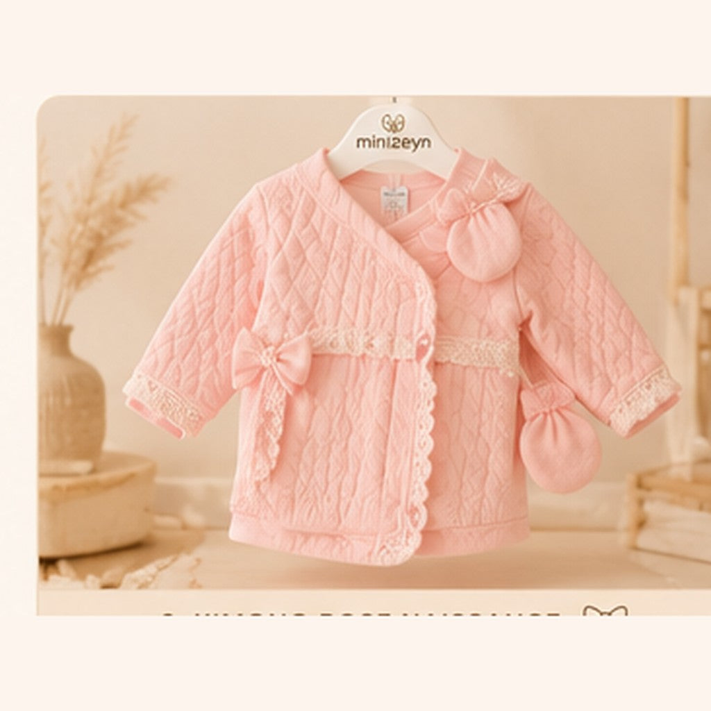 Kimono Rose Naissance + Moufles