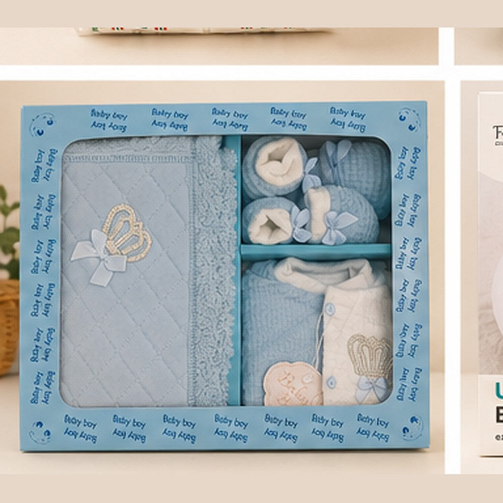 Coffret naissance bébé garçon chic