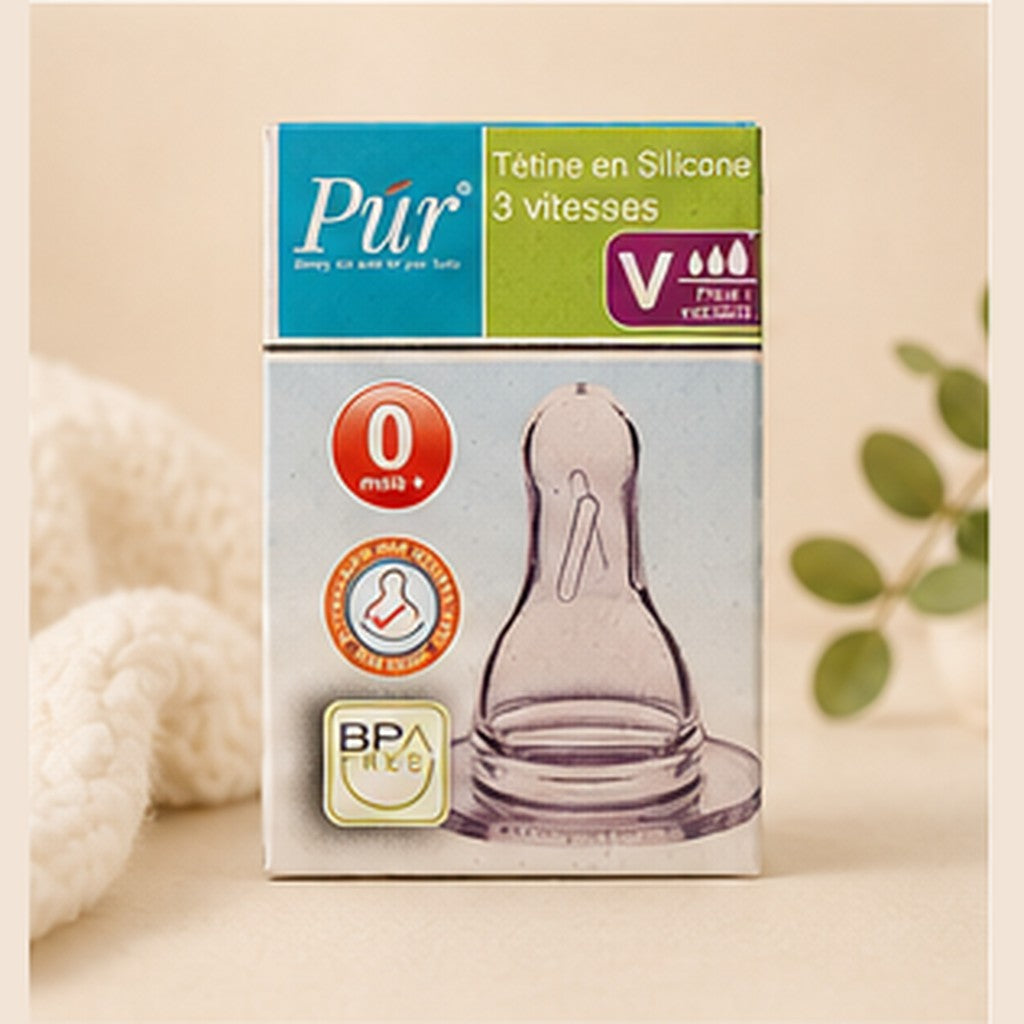 Tétine en Silicone Pur 3 Vitesses
