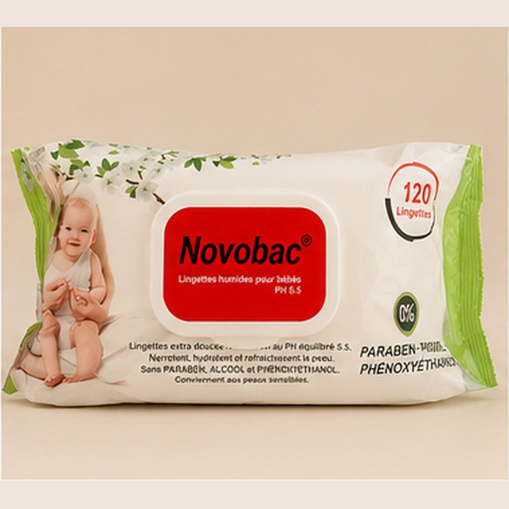 Lingettes Humides Bébé Novobac