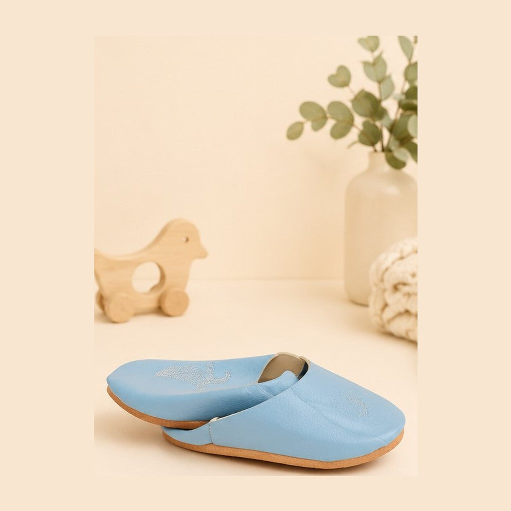 Chaussons Bébé Bleu Élégants