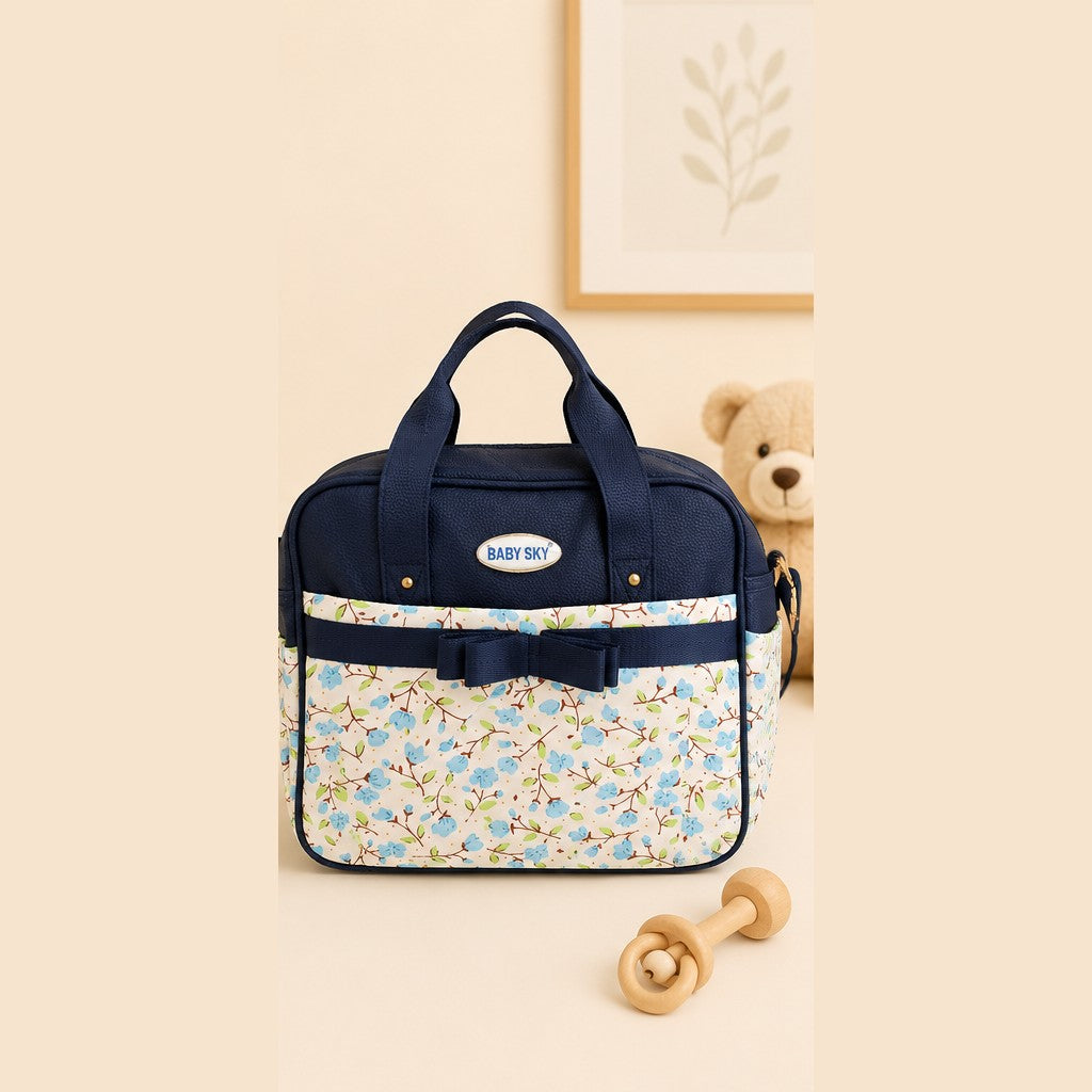 Sac à langer fleuri bébé